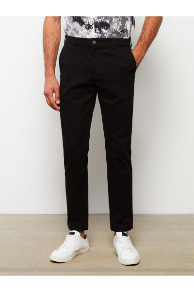 LCWAIKIKI Classic Dar Kalıp Gabardin Erkek Chino Pantolon (W2) - 4