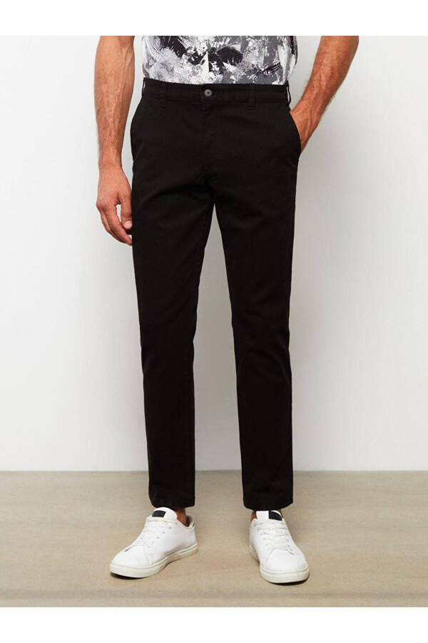 LCWAIKIKI Classic Dar Kalıp Gabardin Erkek Chino Pantolon (W2) - 4