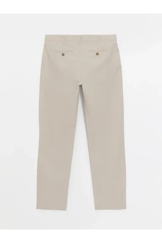 LCWAIKIKI Classic Geniş Kalıp Erkek Chino Pantolon-BEIGE - 6