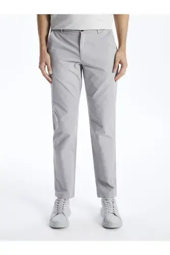 LCWAIKIKI Classic Geniş Kalıp Erkek Chino Pantolon-GREY - 3