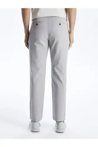 LCWAIKIKI Classic Geniş Kalıp Erkek Chino Pantolon-GREY - 4