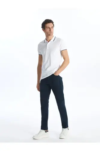 LCWAIKIKI Classic Lacivert Dar Kalıp Erkek Chino Pantolon-Lacivert 