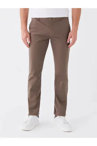 LCWAIKIKI Classic Standard Fit Men's Chino Trousers - Brown - 2