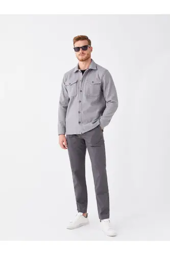 LCWAIKIKI Classic Standart Kalıp Erkek Chino Pantolon-Antrasit - LC WAIKIKI (1)