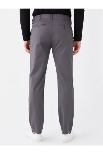LCWAIKIKI Classic Standart Kalıp Erkek Chino Pantolon - Antrasit - 5