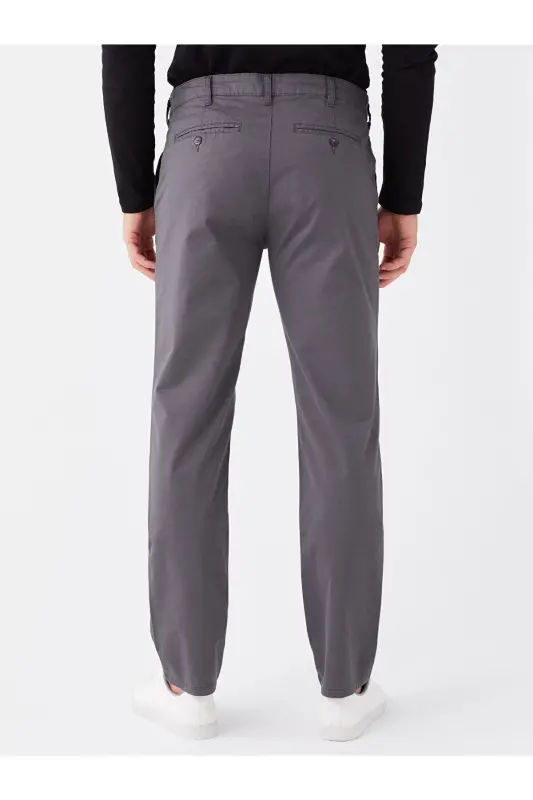 LCWAIKIKI Classic Standart Kalıp Erkek Chino Pantolon - Antrasit - 5