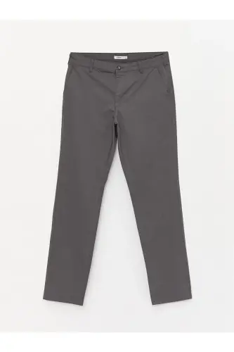 LCWAIKIKI Classic Standart Kalıp Erkek Chino Pantolon - Antrasit - 6
