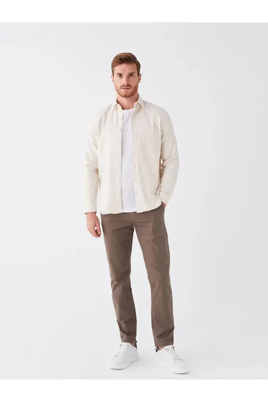 LCWAIKIKI Classic Standart Kalıp Erkek Chino Pantolon-Kahverengi - LC WAIKIKI