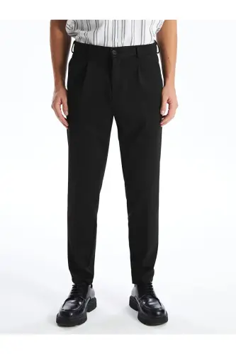 LCWAIKIKI Classic Standart Kalıp Erkek Chino Pantolon - Yeni Siyah - 4