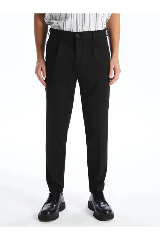 LCWAIKIKI Classic Standart Kalıp Erkek Chino Pantolon - Yeni Siyah - 4