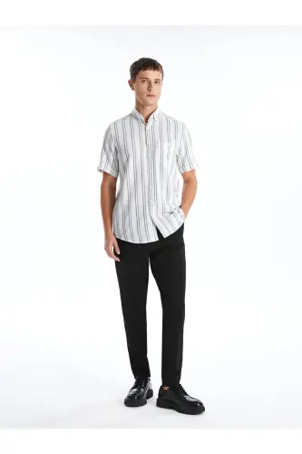 LCWAIKIKI Classic Standart Kalıp Erkek Chino Pantolon - Yeni Siyah - LC WAIKIKI (1)