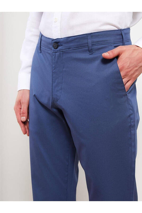 LCWAIKIKI Klasik Dar Kalıp Gabardin Erkek Chino Pantolon - 5