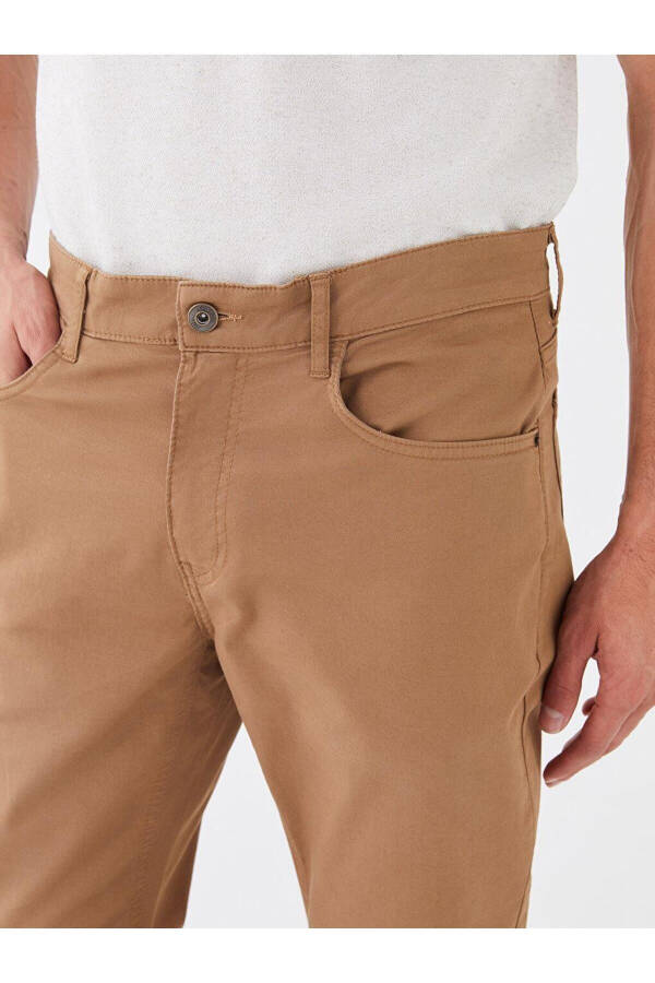 LCWAIKIKI Klasik Dar Kalıp Gabardin Erkek Chino Pantolon - 3