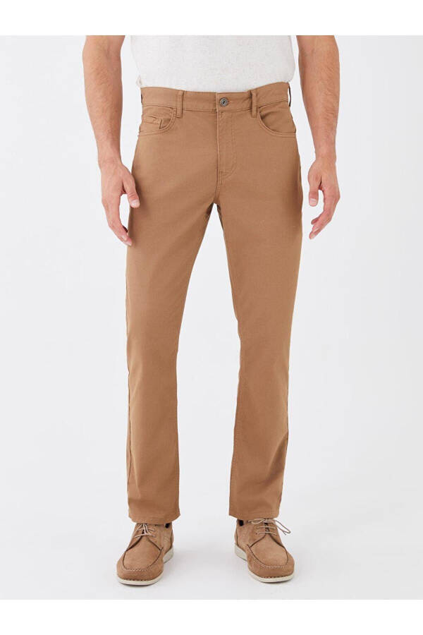 LCWAIKIKI Klasik Dar Kalıp Gabardin Erkek Chino Pantolon - 4