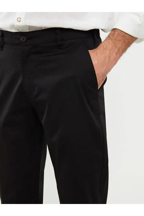 LCWAIKIKI Klassik ingich qilib tikilgan Gabardin erkaklar uchun chino shimi - 5