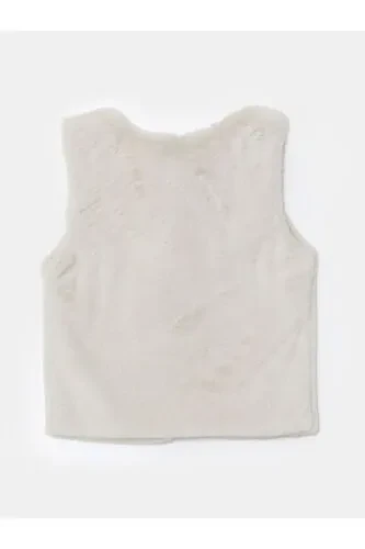 Lcwk Bisiklet Yaka Kürklü Kız Çocuk Yelek - LC Waikiki (1)