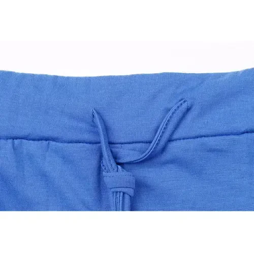 lcziwo Women's 2 Piece Sweatsuit Outfit Fall Long Sleeve Solid Color Long Sleeve and Sweatpants Tracksuit Travel Workout Jogger Sets 2024 Blue M - 6