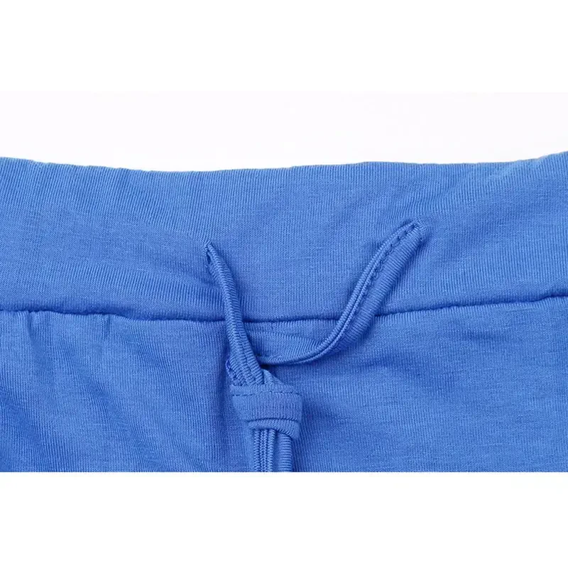 lcziwo Women's 2 Piece Sweatsuit Outfit Fall Long Sleeve Solid Color Long Sleeve and Sweatpants Tracksuit Travel Workout Jogger Sets 2024 Blue M - 6