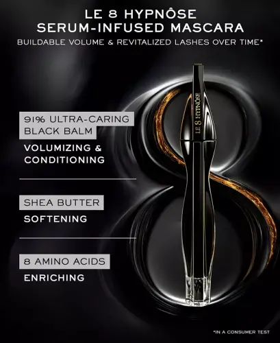 Le 8 Hypnôse Serum-Infused Volumizing Mascara-01 NOIR (Black) - 4