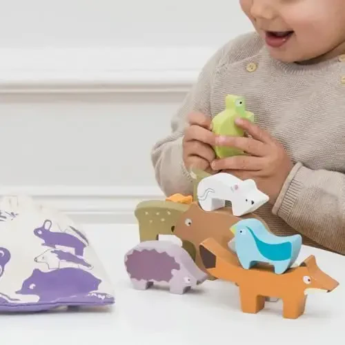 Le Toy Van - Yog'och Petilou o'rmon stacker puzzle & xalta ta'lim muvozanat faoliyati o'yinchog'i | Bolalar va chaqaloqlar uchun ajoyib sovg'a | 18 oy va undan katta yoshdagi bolalar uchun mos - 5