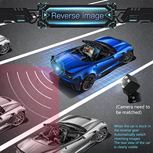 Leadfan 7-inch Car Stereo Double Din Radio Touchscreen with Backup Camera Multimedia Car Audio Support Mirror Link, Bluetooth Caller ID, FM/MP3/MP4/USB/Subwoofer, Aux Input Car Audio Receivers - 5