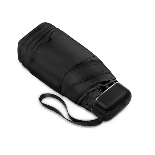 LEAGERA Mini Umbrella - Compact, Waterproof Travel Umbrella for Light Rain, Suitable for Women's Purse and Pocket - MODAZONE