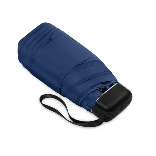 LEAGERA Mini Umbrella - Compact, Waterproof Travel Umbrella for Light Rain, Suitable for Women's Purse and Pocket - 1
