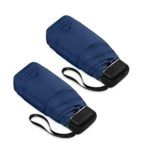LEAGERA Mini Umbrella - Compact, Waterproof Travel Umbrella for Light Rain, Suitable for Women's Purse and Pocket - 1