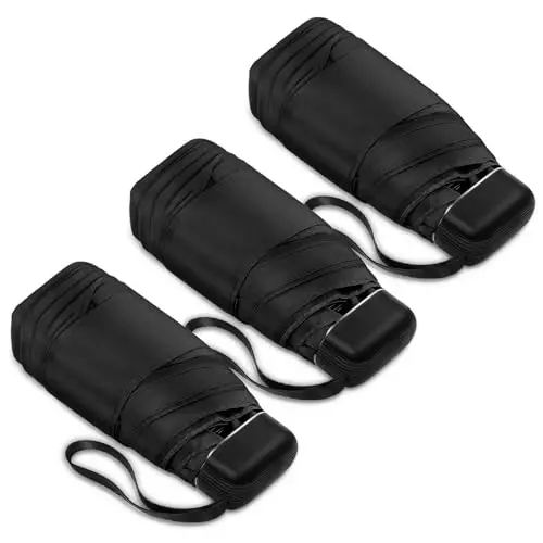 LEAGERA Mini Umbrella - Compact, Waterproof Travel Umbrella for Light Rain, Suitable for Women's Purse and Pocket 