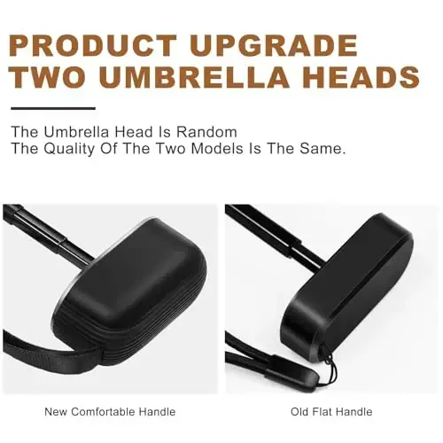 LEAGERA Mini Umbrella For Purse - UPF 50+ UV Blocker Sun Protection Umbrella, Small Micro Travel Parasol Design for Women, Black - 6