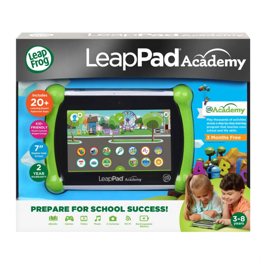 LeapFrog LeapPad Academy - Зеленый пластик, силикон с аксессуарами, игрушки для малышей и детей ясельного возраста - 13