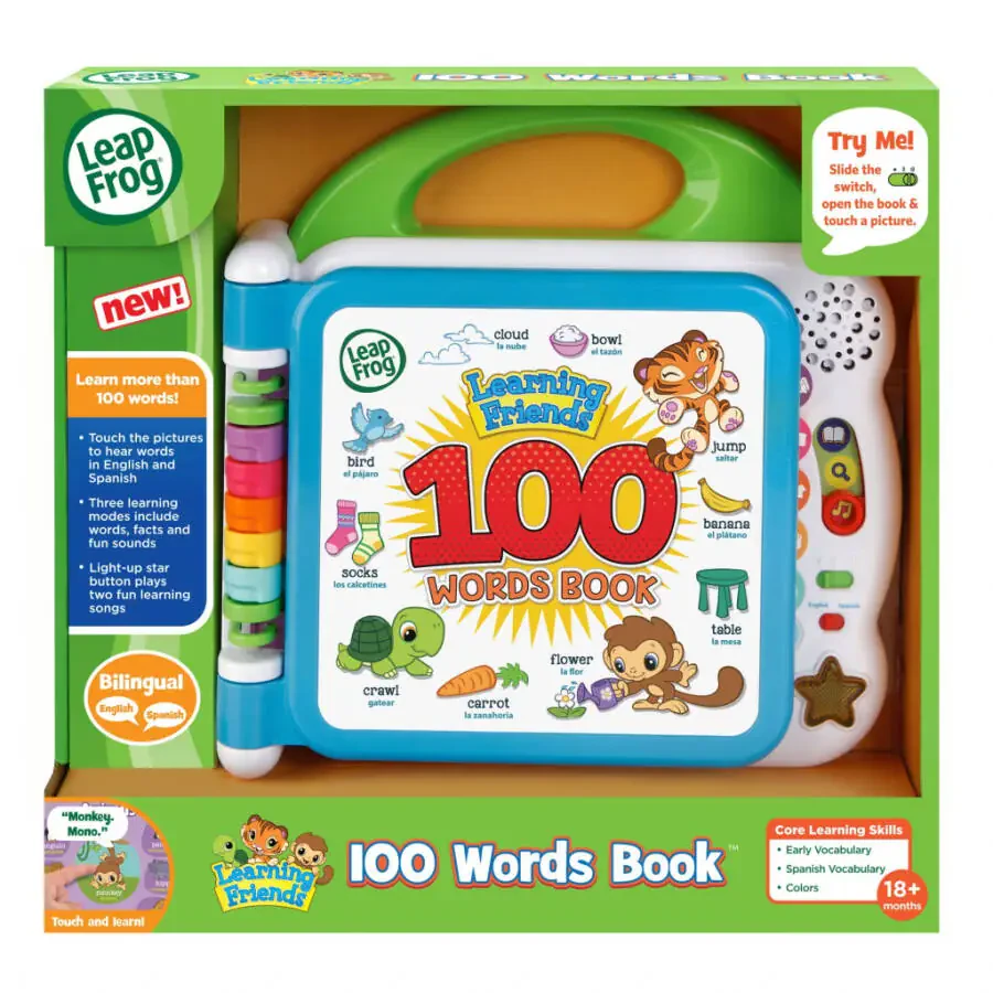 LeapFrog Learning Friends 100 Words Book Baby and Toddler Toys - 13