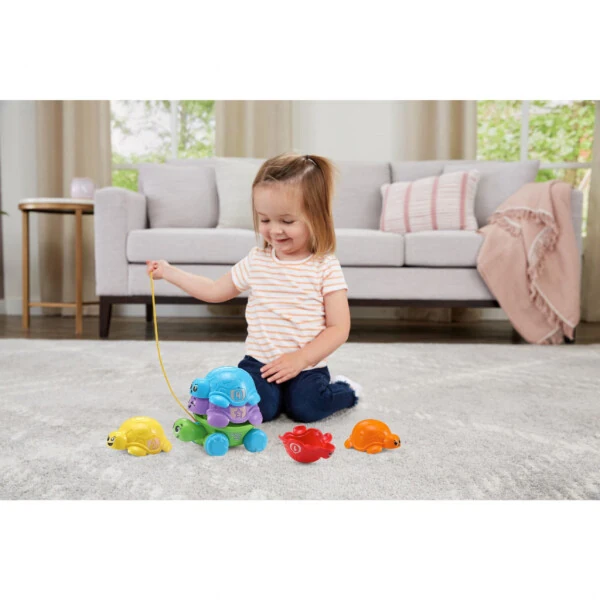 LeapFrog® Nest & Count Turtle Tower™ stacking & nesting toys with accessories included, for babies and toddlers. - 6