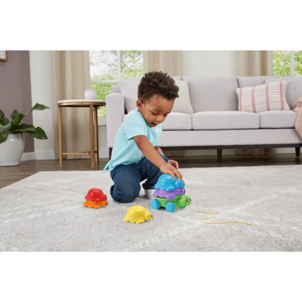 LeapFrog® Nest & Count Turtle Tower™ yig'ish va uyaga joylash to'plami o'yinchoqlar, aksessuarlar bilan to'plamda, chaqaloqlar va yosh bolalar uchun. - 4