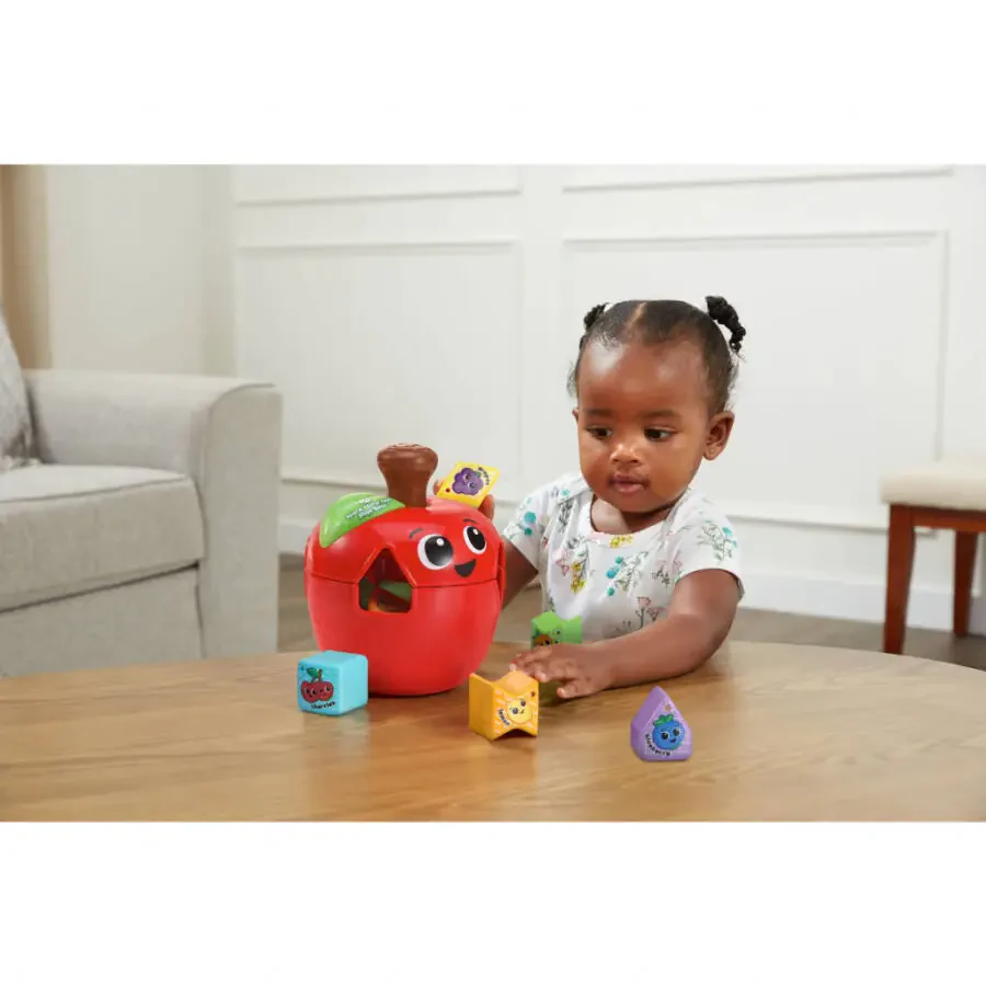 LeapFrog Spin & Change Apple Shape Sorter with Accessories, Baby and Toddler Toys - 4