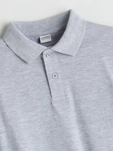Learning Enthusiast Pique Polo Shirt-Gray - LC WAIKIKI (1)