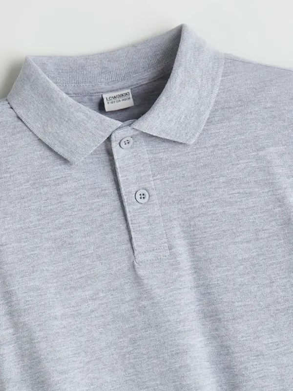 Learning Enthusiast Pique Polo Shirt-Gray - 2