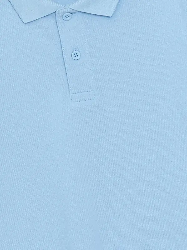 Learning Enthusiast Polo Collar Boy's T-Shirt-Blue - 2