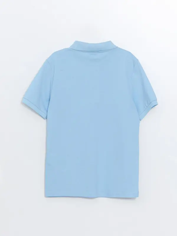 Learning Enthusiast Polo Collar Boy's T-Shirt-Blue - 3