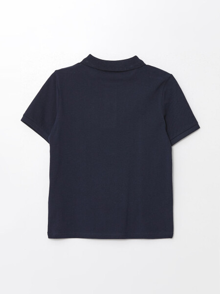 Learning Enthusiast Polo Collar Boy's T-Shirt-Navy Blue - LC WAIKIKI (1)