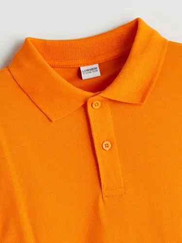 Learning Enthusiast Polo Collar Boy's T-shirt - Orange - LC WAIKIKI (1)