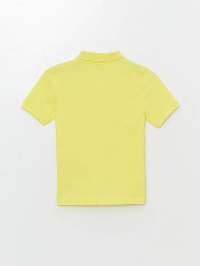 Learning Enthusiast Polo Collar Boys T-Shirt-Yellow - 2