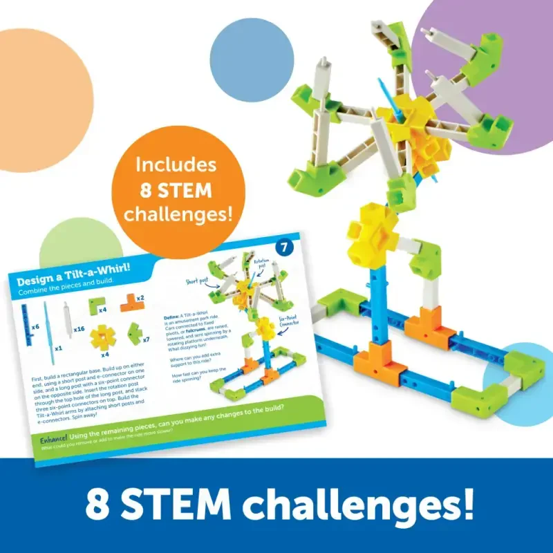 Learning Resources STEM Explorers Motioneering - STEM Building Toy, Educational Toys for Kids - 3