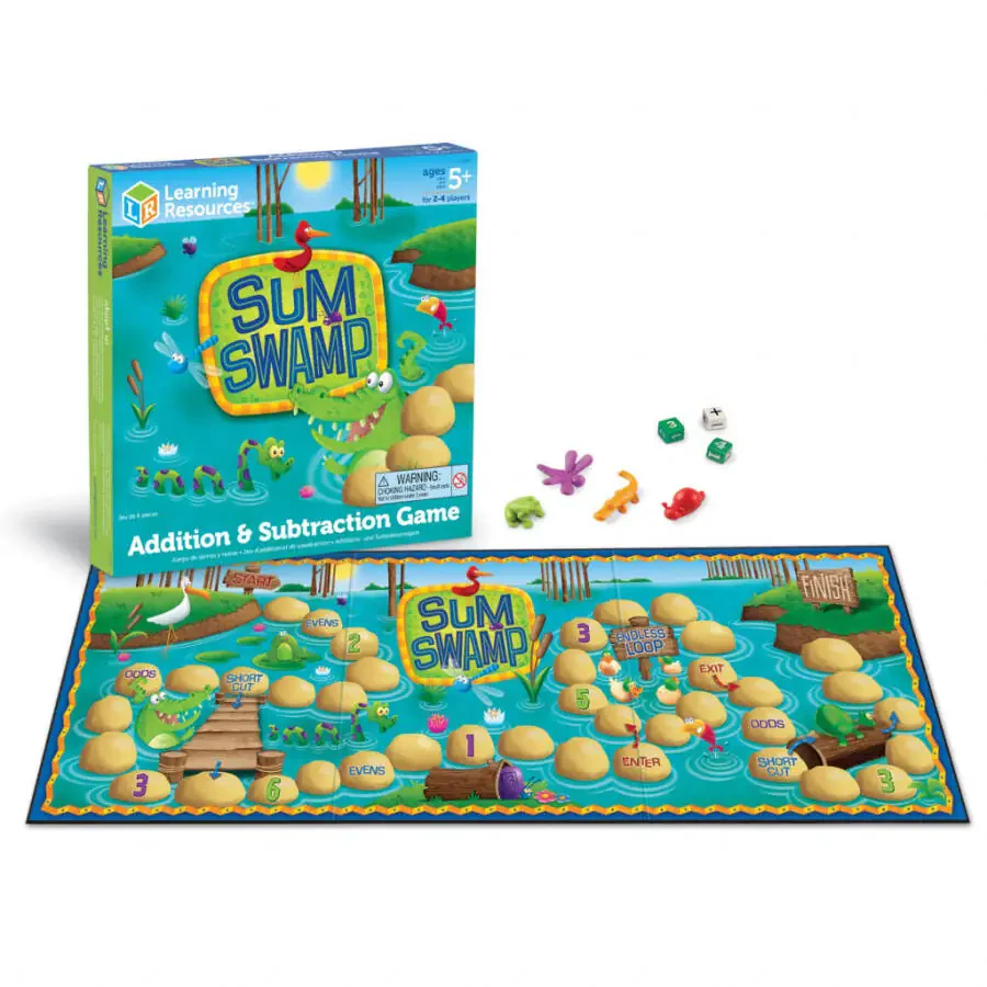 Learning Resources Sum Swap Addition/Subtraction Math Game, Educational Gift, Toys for Boys Girls Ages 5 6 7+ Year Old - 1