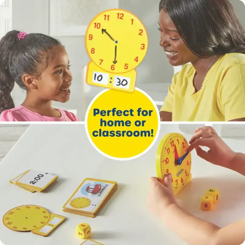 Learning Resources Time Activity Set, bolalar uchun o'quv o'yinchog'i, 5 yoshdan oshganlar uchun - 3