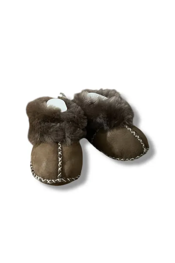 Leather Baby Booties - 1