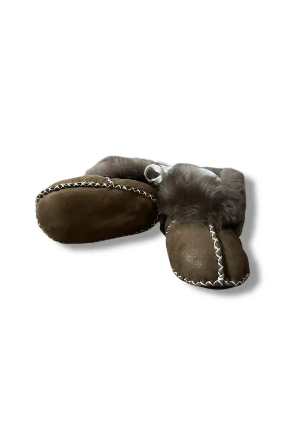 Leather Baby Booties - 2