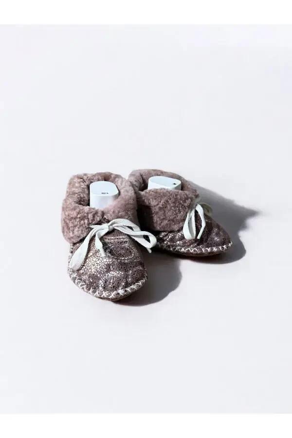 Leather Baby Booties - 1