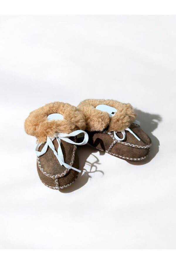 Leather Baby Booties - 1