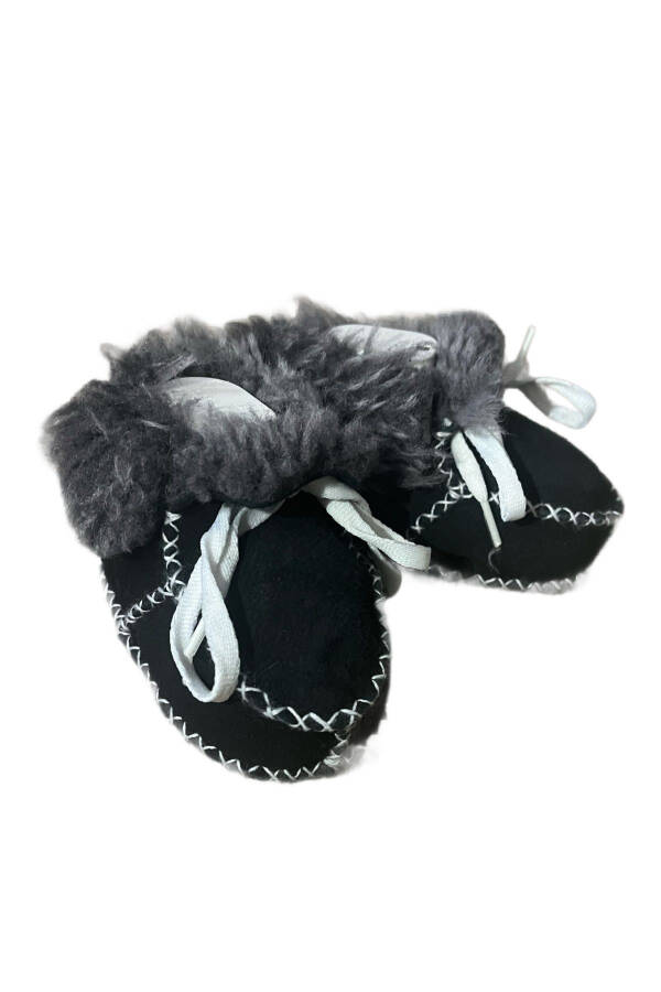 Leather Baby Booties - 1